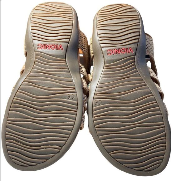 Women's Vionic Snakeskin Tan Harissa Sandals Size 6 - Picture 5 of 8